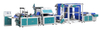 Non woven bag making machine with online handle attach